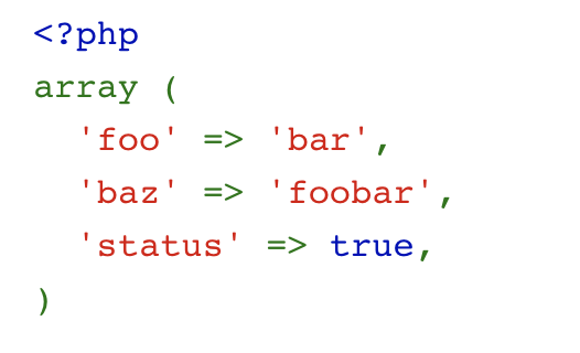 Highlighted PHP code
